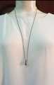Long Chain Silver and Gold-plated Necklace For Girls. 
