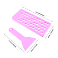 hole red tube filling mold diy lip balm gloss making kit wax pouring tray scraper set 5g mouth filling tray 50. 
