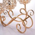 Crystal Candlestick Decoration Golden Marry Gift Romantic European Style Simple Villa Dining Table Decoration Candle Station. 