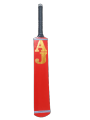 Tape BALL Cricket Bat Cricket Tennis Ball Bat Hard Ball Bat - AJ Cricket Bat - Red. 
