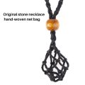 Necklace Cord Empty Stone Holder, Necklace Cord for Crystals, Pendant Stone Holder Adjustable Necklace Holder Pendant. 