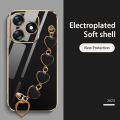VRQR Love Bracelet case for infinix Itel S23 + Plus Back Cover Luxury Electroplating Case infinix Smart 8 X6525 itel A70 A665L. 