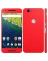 Nexus 6P Red Common Leather Texture Mobile Skin. 