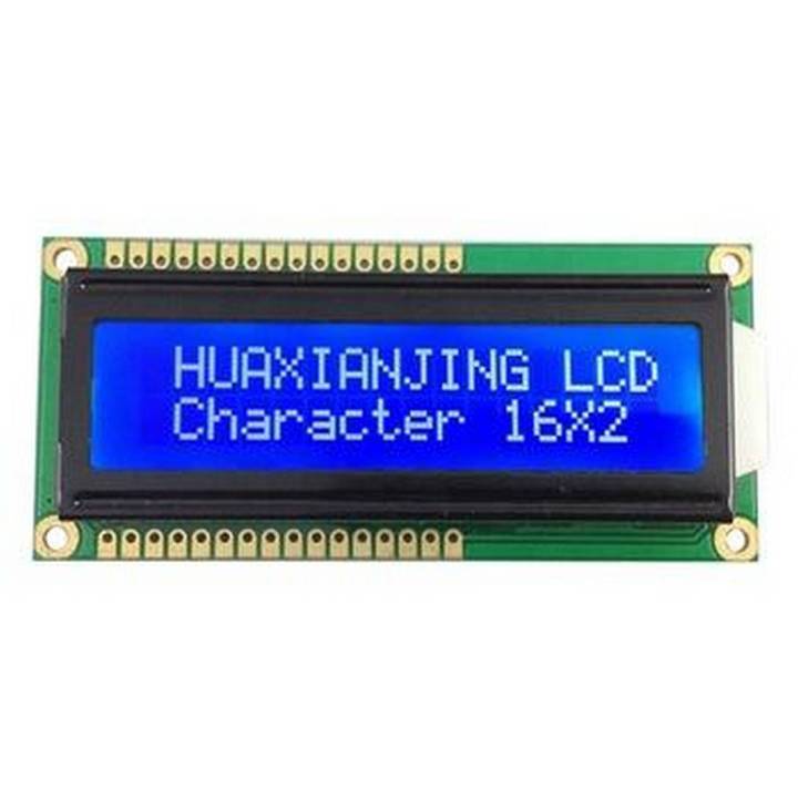 16x2 Character LCD Module Blue Background