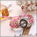 Analog Watches For Girls Luxury Stylish Girls Analog Handmade Braided Bracelet Watch Thread Knitted Weaved Strap Women Dress Casual Watches Relogio Feminino Female Ladies Wrist Watch Best For Personal Use Or Gift Birthday Party. 