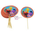 Sesame Street Cupcake Topper - 2.5 Inch - Sesame Street Themed Party - Multicolor - Unisex - Pack Of 10. 
