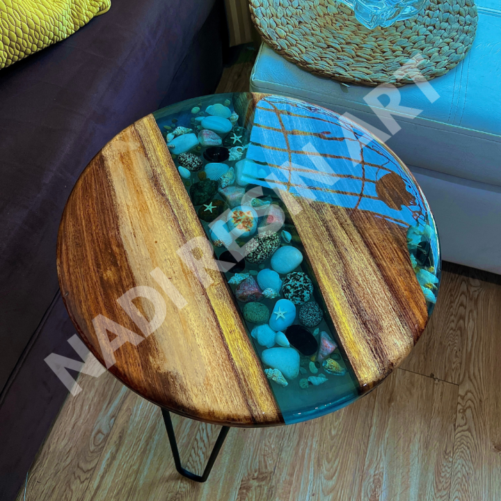 epoxy resin coffee table with metal legs outdoor table wooden round table