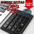 USB Wired Numeric Keypad - High Quality Digital Numbers Numpad - Best Small Numpads For Financial Accounting - Genuine Wire External Num Pad Keypads Keyboards - New Portable Ultra Slim Mini USB Number Keyboard For Desktop PC Laptop. 