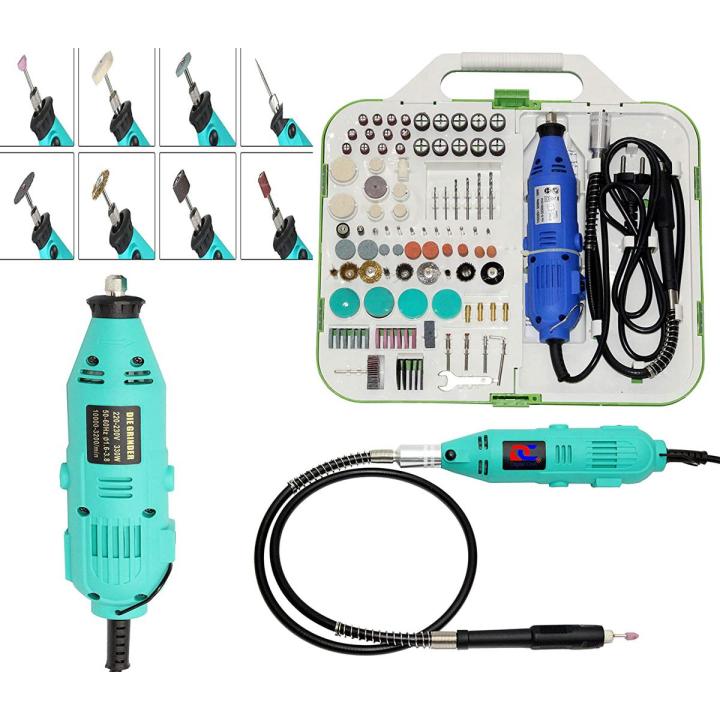 Electric Grinding Engraving Machine, Digital Craft LRUXOR Style Mini Dremel Rotary Tool Kit with 163 pcs accessories grinds for cutting drilling of die grinder electric polishing Rotary Tool  (3 mm)
