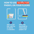 Pack of 3Liters Fast Action Liquid Phenyl - Long Lasting Results Cleans Floors – Suitable for Any Type of Tiles, Floors, and Hard Floors for Daily Cleaning. 