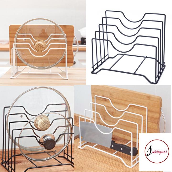 Pot Lid Stand, Pot Rack, Kitchen Organizer, Kitchen Storage Rack, Plate Racks, Kitchen Accessories, Multipurpose Stand for Kitchen,