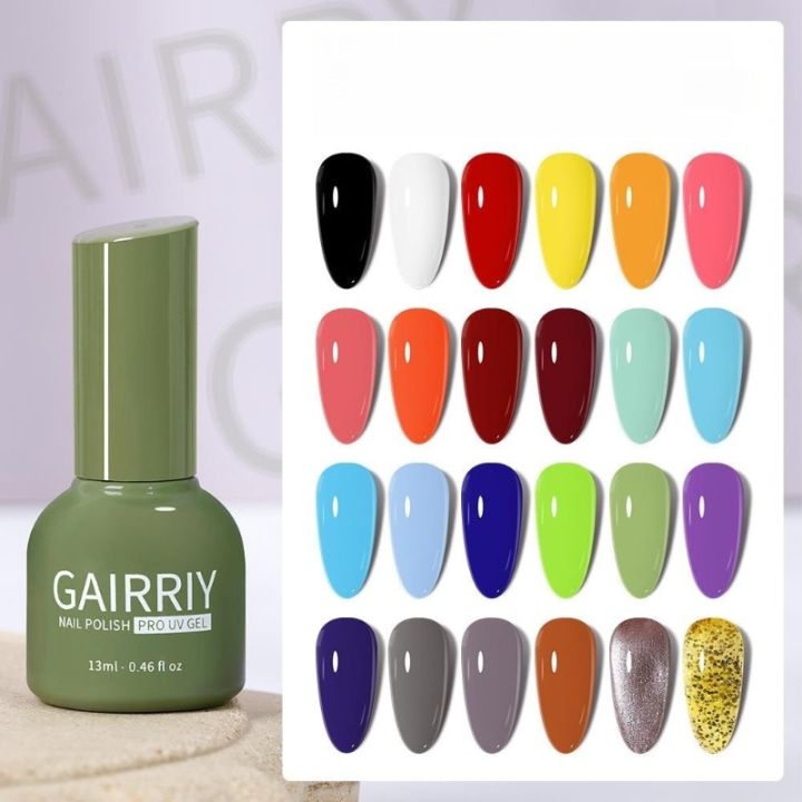 Macaron gel nail polish spring summer candy powder blue nail art semi-permanent soaking nail gel varnish