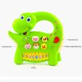 Cute Happy Dinosaur Piano With Light And Sound Creative Toy For Kids. 