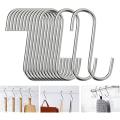 24 Pcs Set Stainless Steel S Shaped Hooks Kitchen S Type Hooks Hangers For Pans Pots Utensils Clothes Bags Plants. 