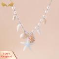 High-quality Necklace Exquisite Conch Starfish Necklace Elegant Beach Jewelry with Faux Pearls Perfect for Trendy Southeast Asian Buyers Exquisite Necklace. 
