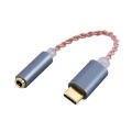 【ZOSR】Hi Res DAC Earphone Amplifier USB Type C to 3.5mm Jack Headset Audio Adapter 32bit 384kHz Digital Decoder AUX Converter. 