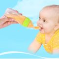 New Original Bpa Free 90ml Soft Silicone Baby Rice Flake Spoon / Feeding Bottle / Squeeze / Squeeze Feeding Spoon Baby Daily Necessities Nip_ple Feeding. 