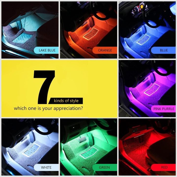 Car%20LED%20Strip%20Light,%204pcs%2036%20LED%20Multi-Color%20Car%20Interior%20Lights%20Under%20Dash%20Lighting%20Waterproof%20Kit%20with%20Multi-Mode%20Change%20and%20Wireless%20Remote%20Control,%20Car%20Charger%20Included,DC%2012V%20-%20Image%205