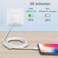 USB-C to Lightning cable for charging and syncing Compatible for Iphone charging cable. 