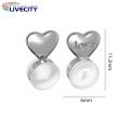 Silicone Earring Backs 6pcs Heart Shape Earring Lifters Silicone Replacements for Droopy Ears Buyers' Favorite Universal Earring Back Replacements. 