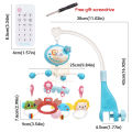 Baby Musical Baby Crib Mobile with Hanging Rotation Toys Baby Remote Control Cot Mobile Music Box Rotating Animals Rattles Ceiling Star Projection Nursery Toys Musical Bed Bell Multi-Function toy For Babies Boy Girl 0-24 Months Newborn Sleep With Melodies. 