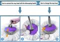 New Premium Replacement Mop Heads Refills for Universal 360° Spin Magic Mop, Hurricane Compatible Standard Replacement Round Spin Mop Heads Microfiber. 