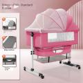 Newborn Baby Boy Girl Foldable Portable Crib Cot Cradle. 