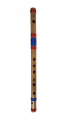D Sharp Medium Scale Side Blown Bamboo Bansuri Flute. 
