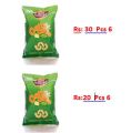 Super Crisp Catty Chins Cheese Flavour 20 Rs pack 6 pcs. 