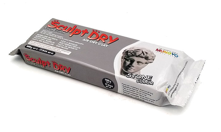 Mungyo Sculpt Air Dry Clay Stone Grey - 500g