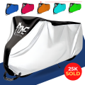 HOME ESSENTIAL MOTOR BIKE COVER ALL SIZES BIKE PARKING COVER- WITH LOCK HOLE, DUST SCRATCH AND WATER PROOF WATER RESISTANT OUTDOOR & INDOOR 70CC, YBR, 110CC, 125CC, 150CC, 100CC & HEAVY BIKES.. 