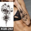 Fake Tattoo Sticker Black Compass Eye Tattoo Design for Men Women Hand Arm Band Tattoo Sleeve Waterproof Body Art Painting Popular. 