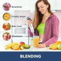 Hand Blender 800W, Facelle/Aoroic/Cronier 4-In-1 Immersion Hand Held Blender, Stick Blender with Chopper, Beaker, Whisk for Smoothie, Baby Food, Sauces, Puree, Soup. 