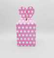BABY PINK POLKA DOT GOODY BOX - PACK OF 10 GOODY BOX - PINK POLKA DOT GOODY BOX. 