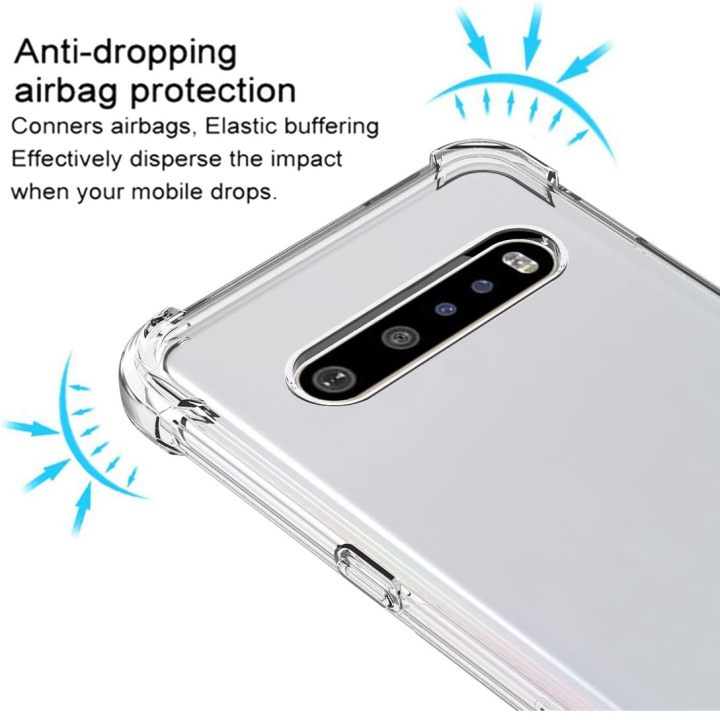 LG%20V60%20ThinQ%205G%20Clear%20Soft%20Silicone%20Shockproof%20Back%20Cover%20Case%20Transparent%20Protective%20-%20Image%202
