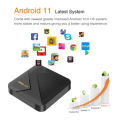 Android TV Box S905W-AK316 Penta-Core Media Player Smart TV Box Remote Control USB2.0 2.4G Wifi Set Top Box 1G8G M98-M5 Note random color will be deliver. 