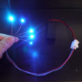 5pc Flashing Led SMD 0805 3V Blink Led Lamp Model Train Pre-soldered Micro Litz Railway Layout for Toy Gundam Lighting 60cm wire. 