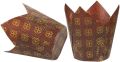 Tulip Cupcake Liners with Golden Model - 50 Standard size of Tulip Cupcake Wrappers Made from Premium Greaseproof Paper with Golden Model - Perfect Muffin Baking Cups for Every Festive Occasion. 