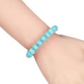 Classic 6/8/10mm Natural Stone Beads Bracelet Blue Beaded Strand Bracelets Charm Women Yoga Paryer Jewelry Homme Pulseras. 