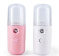 Nano Facial Mist Sprayer – Portable USB Rechargeable Handheld Atomizer for Deep Skin Hydration, Mini Facial Steamer with 30ml Capacity, Makeup-Friendly & Travel-Friendly Ultrasonic Nano Ionic Skin Moisturizing Sprayer. 