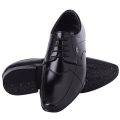 Fortune Wear Men's Black Laced Leather Shoes. 