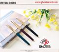 Gold Cap Luxury Style Refillable Fountain Pen ( Pack of 3 )-Premium Quality Sleek Design Slim Fountain Pen , Office & School Stationery Gifts. 