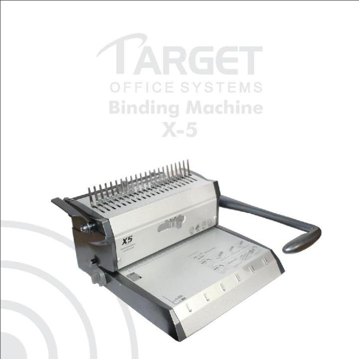 Spiral Binding Machine Metal Body X-5 TARGET (20 Sheets) 2 in 1 (Comb & Wire)