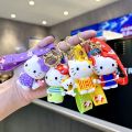 Kawaii Sanrio Keychain Cute Cartoon Hello Kitty Keychains KT Cat Car Key Ring Backpack Pendant Ornaments Jewelry Holiday Gifts. 