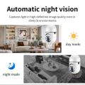 Bulb Camera Security PTZ  HD Bulb Camera WIFI PTZ  IP Camera v380 Pro 360 Rotation Day and Night Full color. 