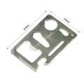 1 NT01 [HOT] All-Metal Multi Tools 11 In 1 Multifunction Outdoor Hunting Survival Camping Pocket Military Credit Card Knife Keychain Knife. 