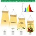 Led Grow Light 100W UPDAYDAY Full Spectrum Plant Light Lamps Bulbs for Indoor Plants in Garden,Flowers,Fruits,Vegetables,Greenhouse. 