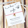 【Top mobile】Bee Safe Bracelet Bee Charm Red String Bee Jewelry for Women Men Friendship Bracelet Motivational Gift. 