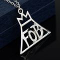 Rock Band Fall Out Boy Fob Rock Music Logo Necklace Music Jewelry Black Veil Brides Rock Music Bvb Logo Necklace. 