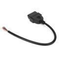 OBD2 Plug Adapter 16Pin Male Cable Connector Diagnostic Tool For Extension 30cm. 